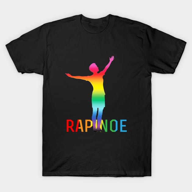 Megan Rapinoe USWNT Victory Pose T-Shirt by elgakartisa